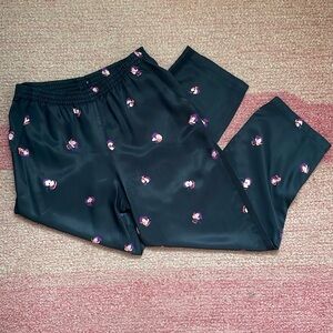 See By Chloe Floral Satin Pants (Size M)